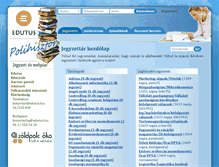 Tablet Screenshot of polihisztor.mutf.hu